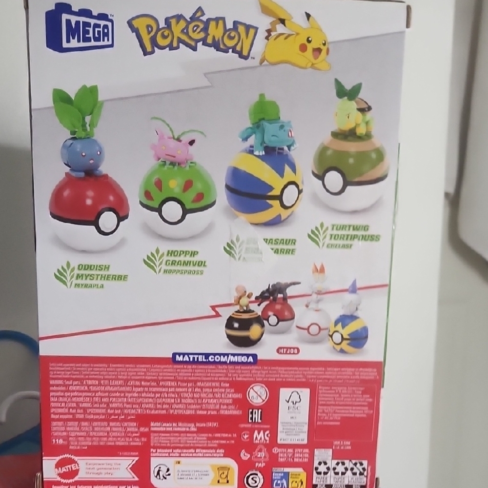 Pokemon Mega Building Set - Red, Green, Blue, Yellow - Picture 3 of 4